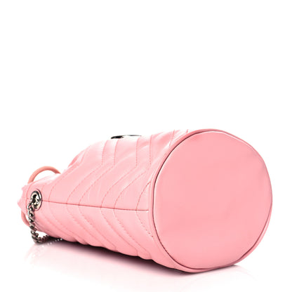Gucci Calfskin Matelasse Mini GG Marmont 2.0 Bucket Bag Wild Rose 3 of 11