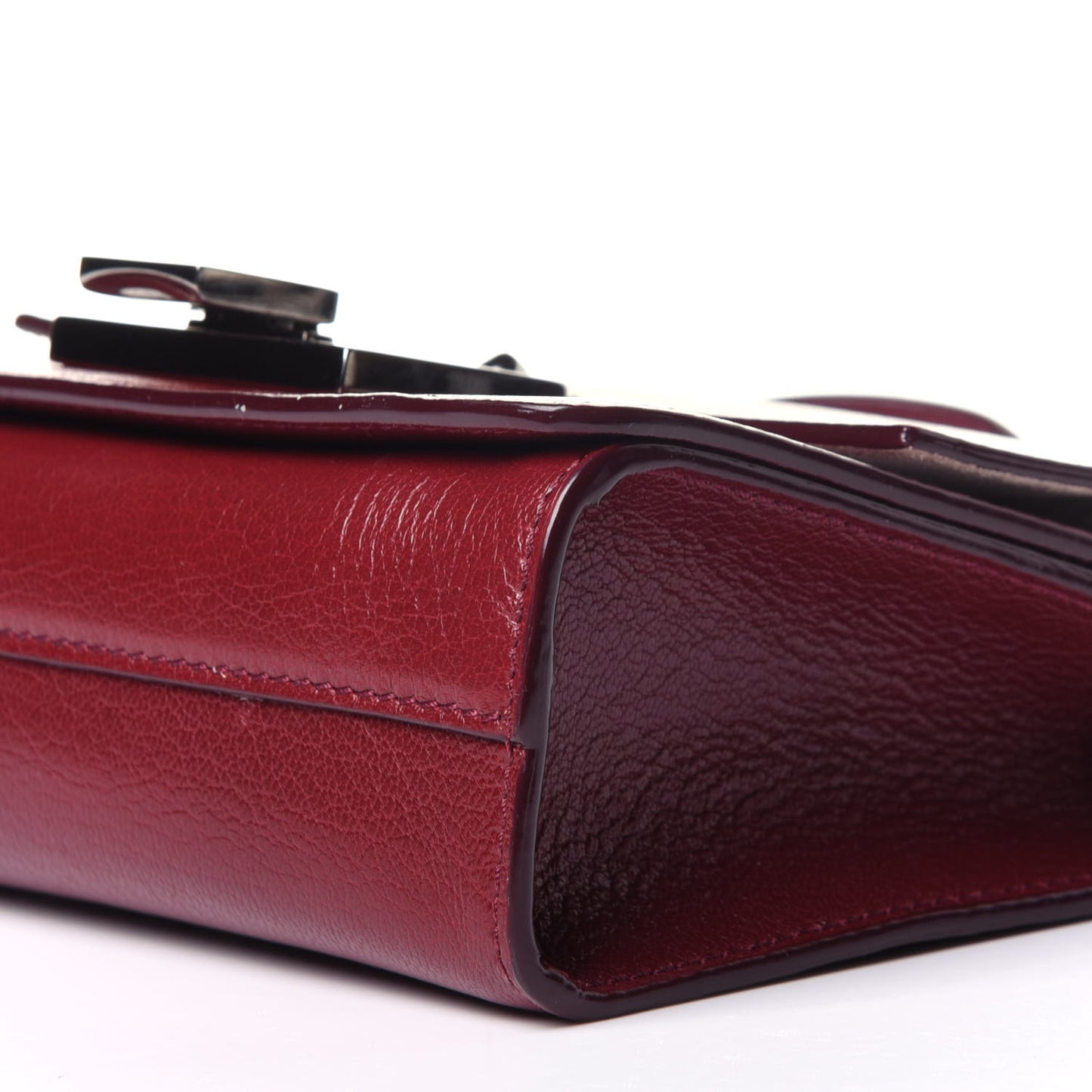 Soft Grainy Goatskin Mini Rebel Crossbody Pomerol