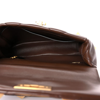 Valentino Garavani Nappa Medium Roman Stud Shoulder Bag Teak Brown 5 of 10