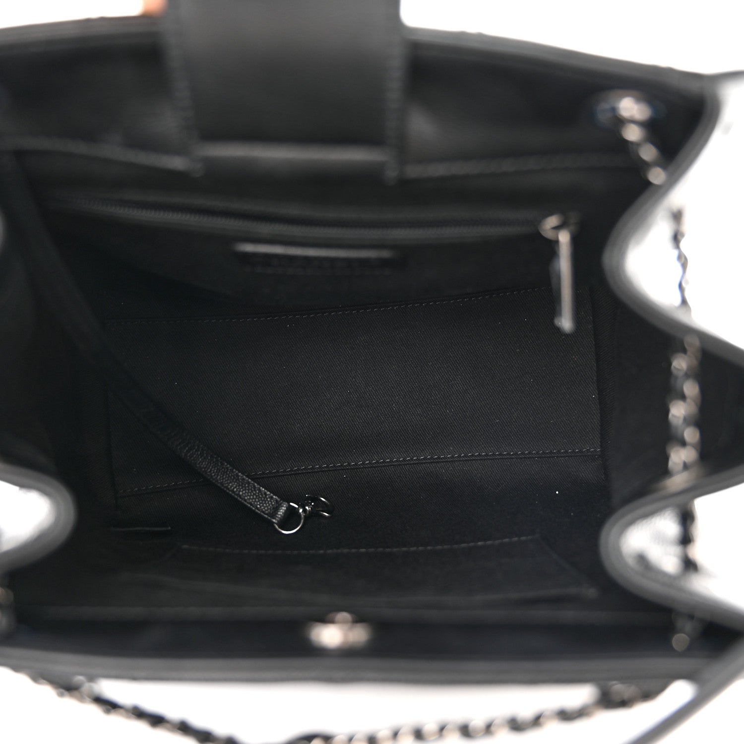 Chanel Caviar Quilted Medium CC Bucket Bag Black 5 of 13