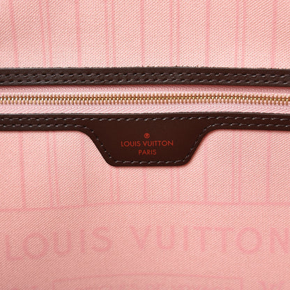 Louis Vuitton Damier Ebene Neo Neverfull MM Rose Ballerine 7 of 9