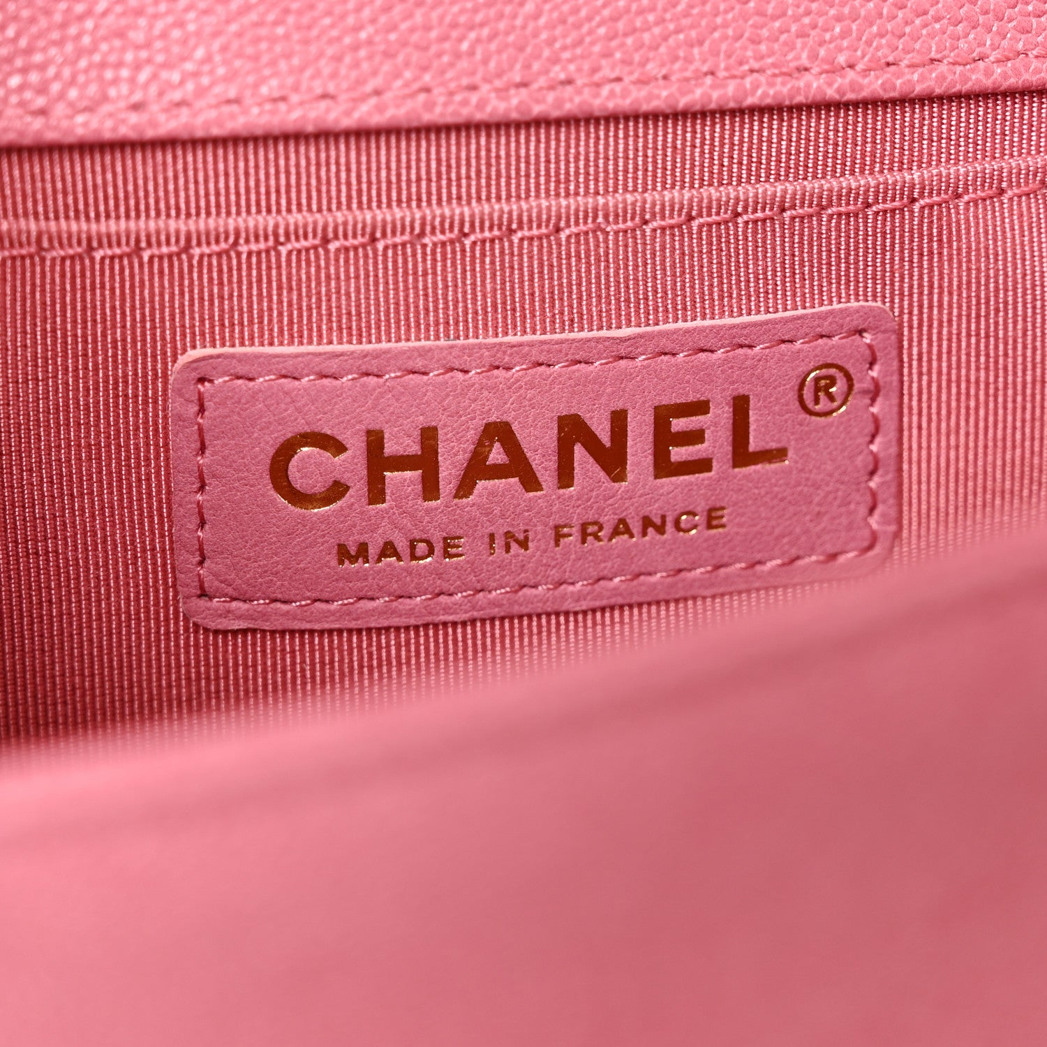 Chanel Caviar Chevron Quilted Small Boy Flap Pink 6 of 11