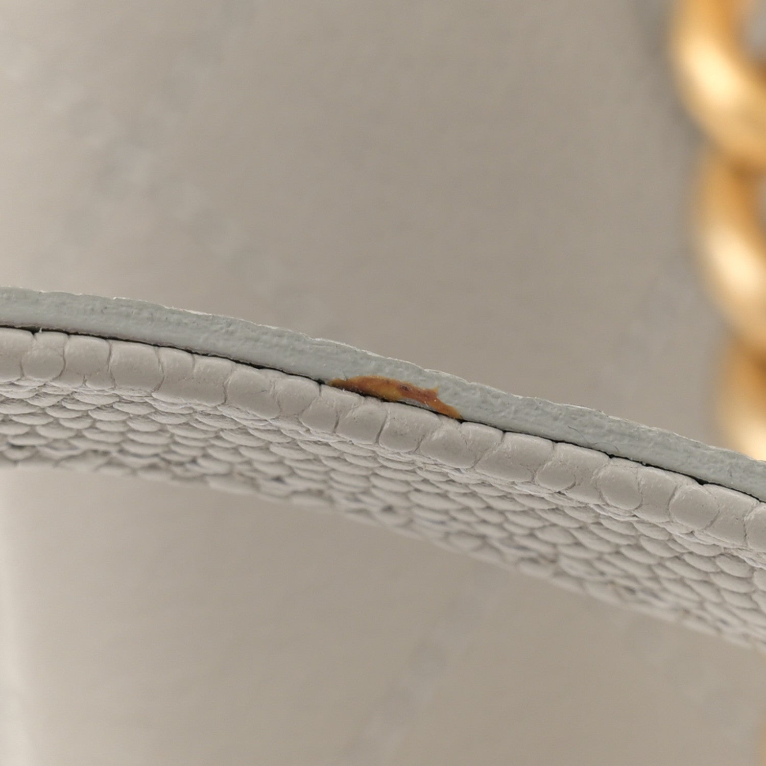 Chanel Grained Calfskin Small Stitched Flap Grey 15 of 15
