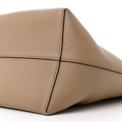 The Row Grained Calfskin Medium N/S Park Tote Dark Taupe 10 of 10