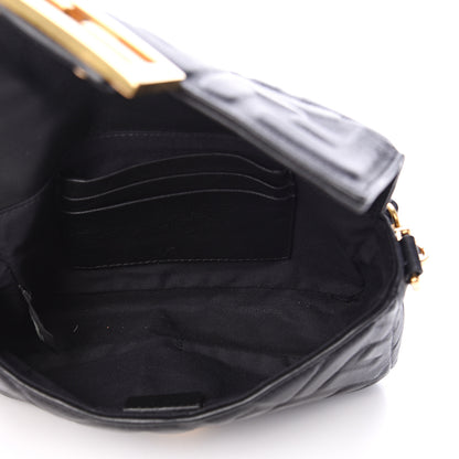 Fendi Nappa FF 1974 Embossed Mini Baguette Black 4 of 9
