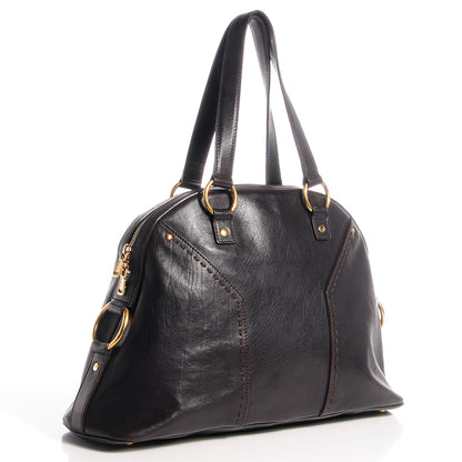 Saint Laurent Leather Large Muse Brown 3 of 10