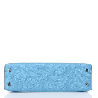 Hermes Epsom Mini Kelly Sellier 20 Bleu Du Nord 6 of 28