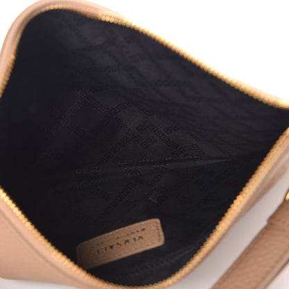 Versace Grained Calfskin Medusa Wrist Pouch Beige 5 of 7