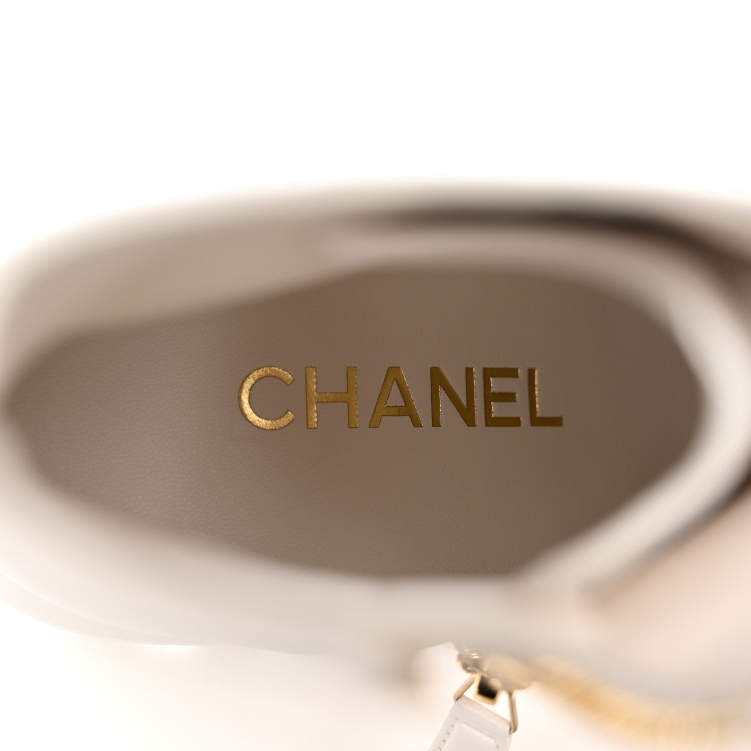 Chanel Lambskin Quilted Lace Up Wedge Combat Boots 37.5 White 6 of 18