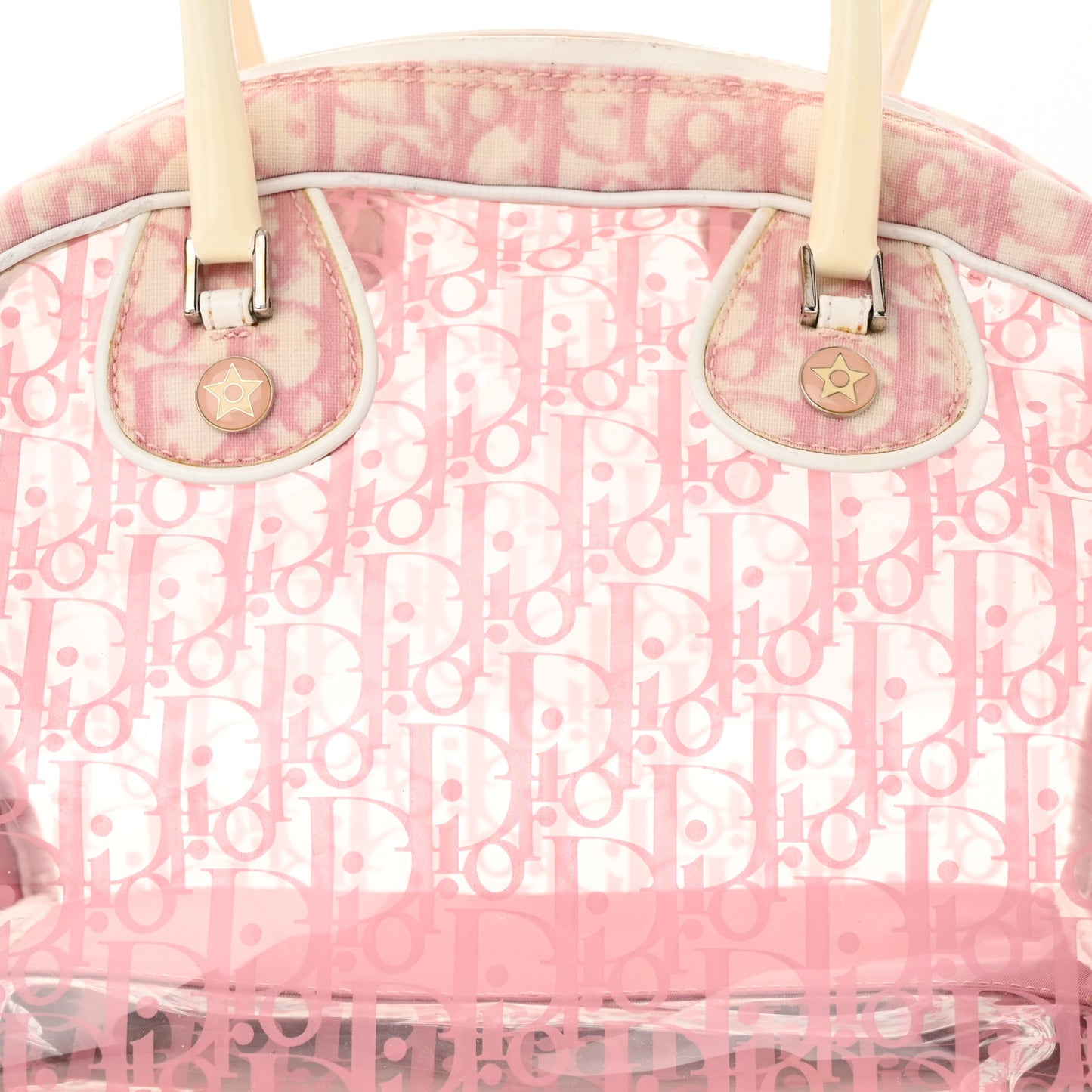 Monogram PVC Bowler Pink