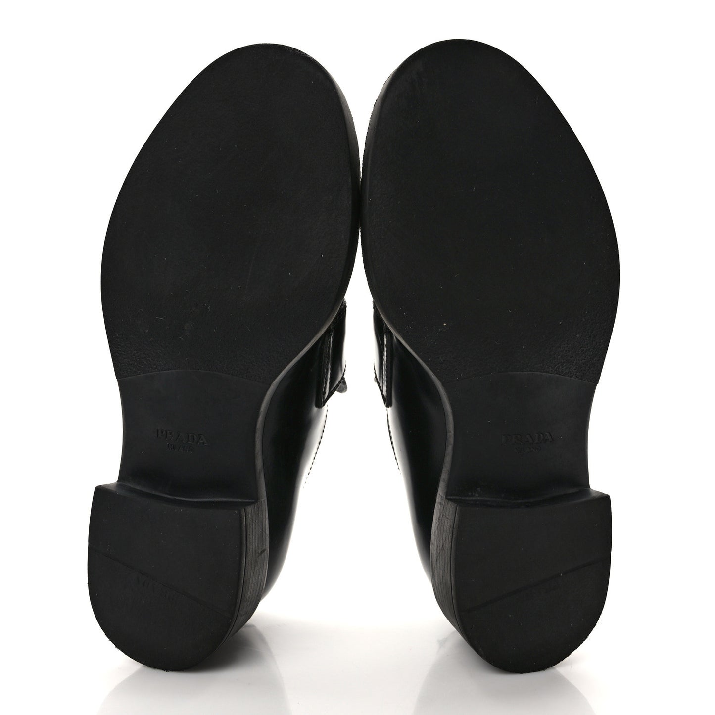 Spazzolato Metal Triangle Logo 50mm Loafers 35.5 Black