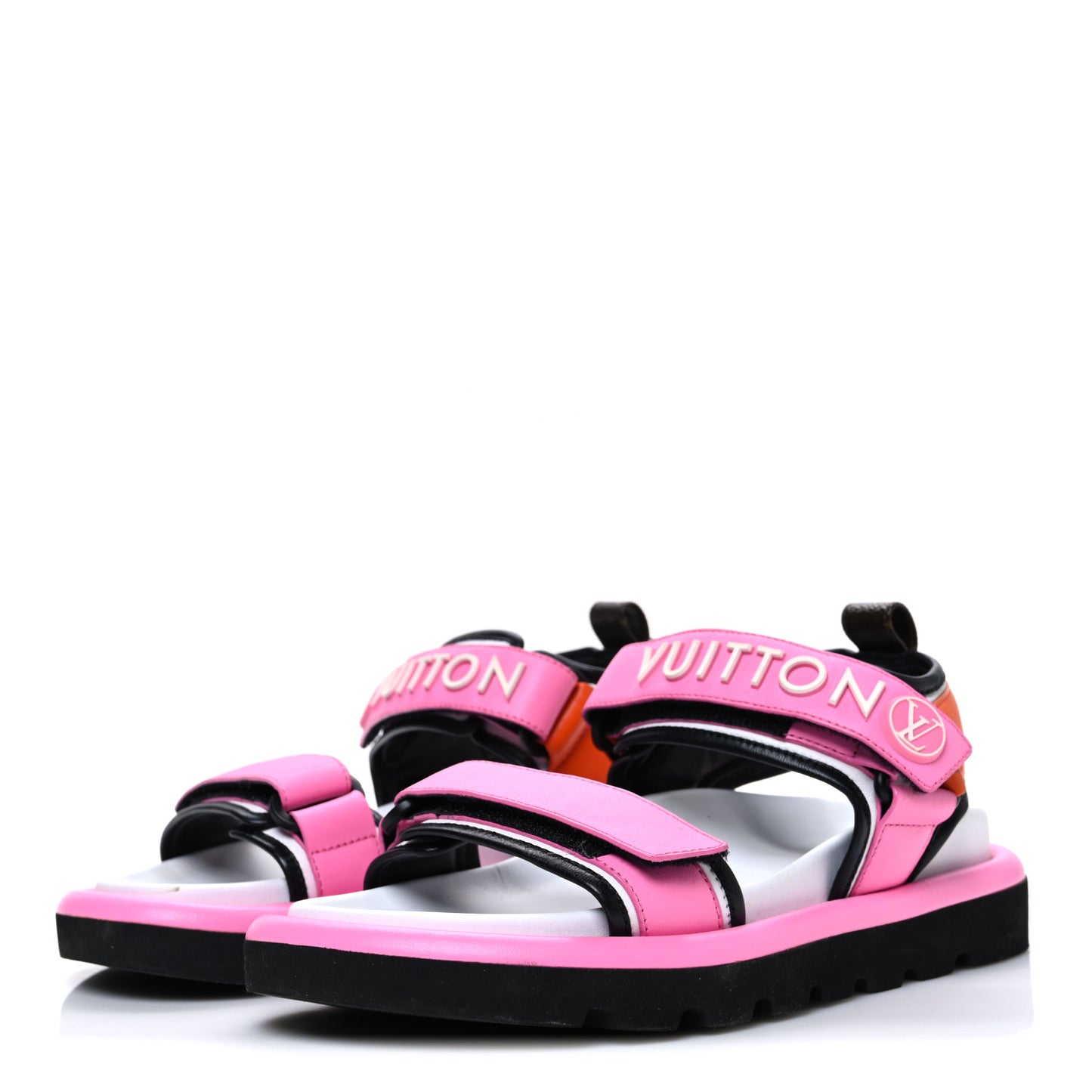 Calfskin Pool Pillow Flat Comfort Sandals 36 Rose Pop Pink