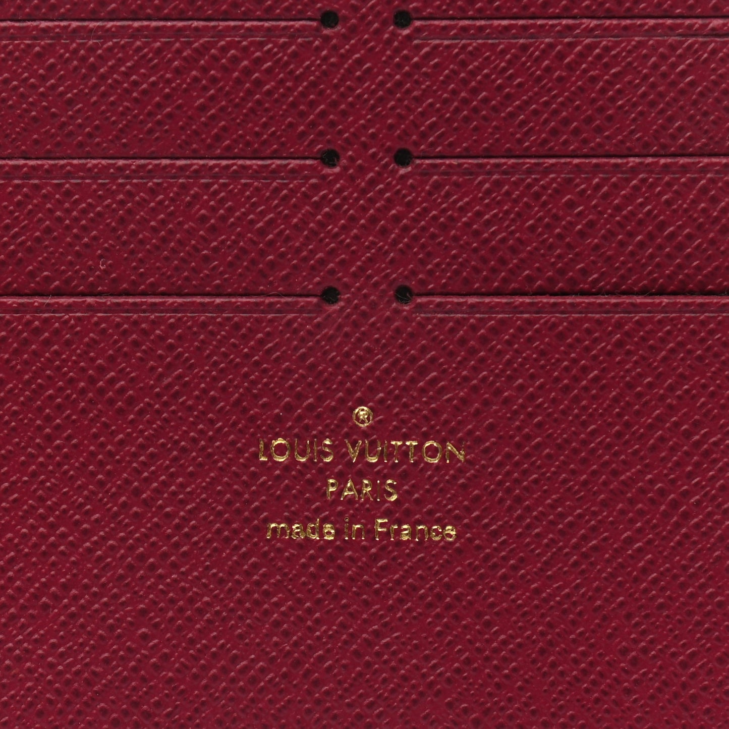 Calfskin Felicie Card Holder Insert Fuchsia