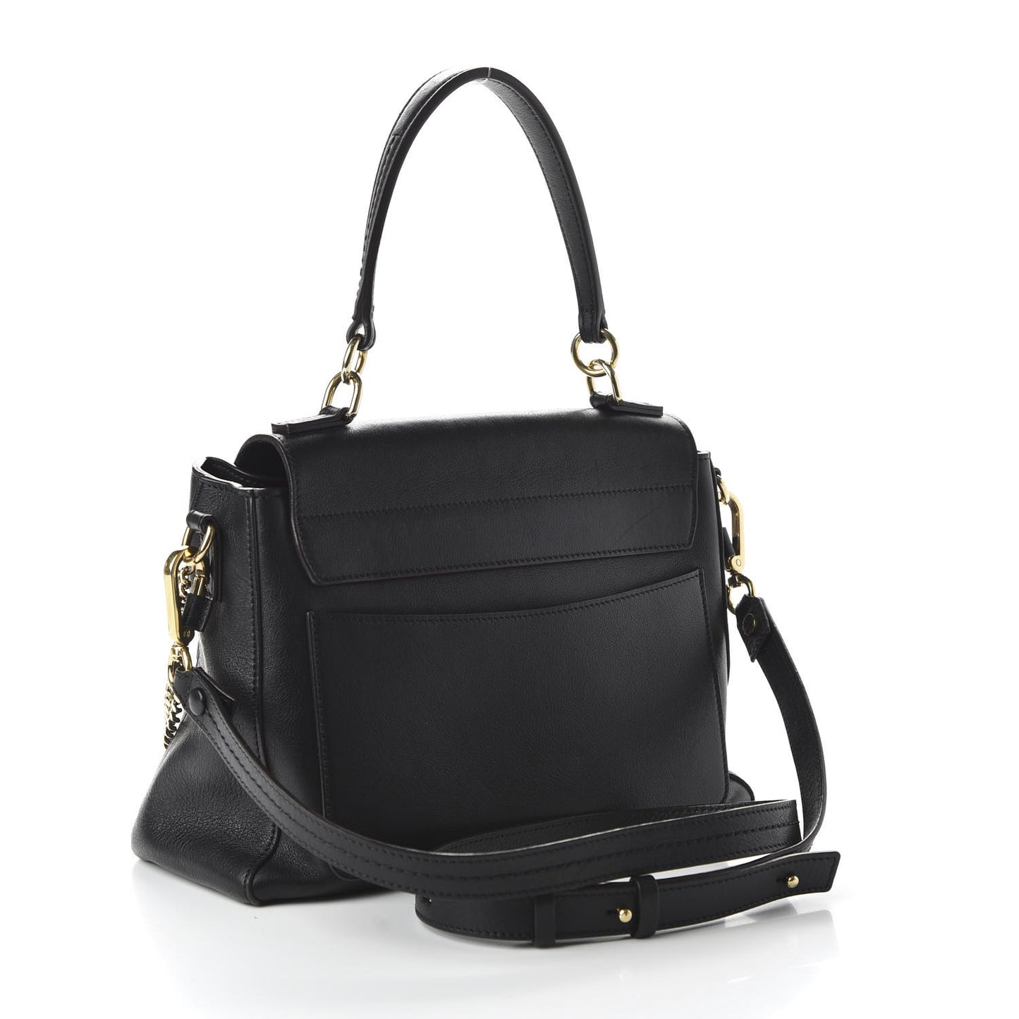 Calfskin Small Faye Day Shoulder Bag Black