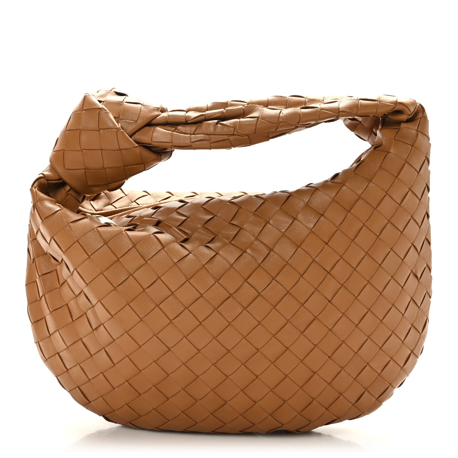 Bottega Veneta Nappa Intrecciato Teen Jodie Hobo Caramel 1 of 8