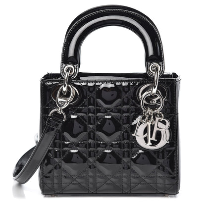 Christian Dior Patent Cannage Mini Lady Dior Black 1 of 8