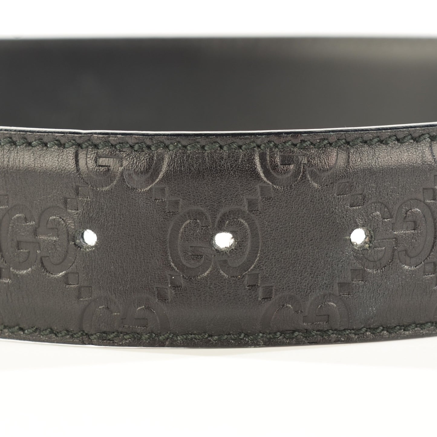 Guccissima Interlocking G Belt Black 85 34