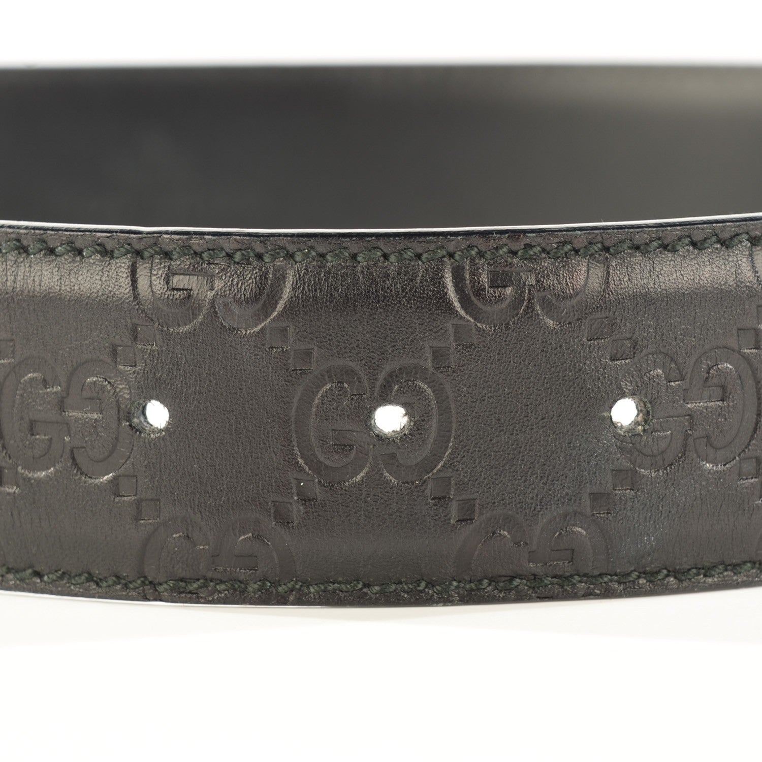Gucci Guccissima Interlocking G Belt Black 85 34 6 of 6