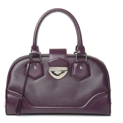 Louis Vuitton Epi Bowling Montaigne GM Cassis 1 of 9