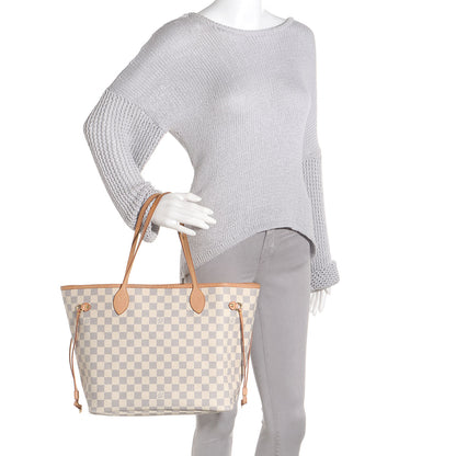 Louis Vuitton Damier Azur Neverfull MM 2 of 7