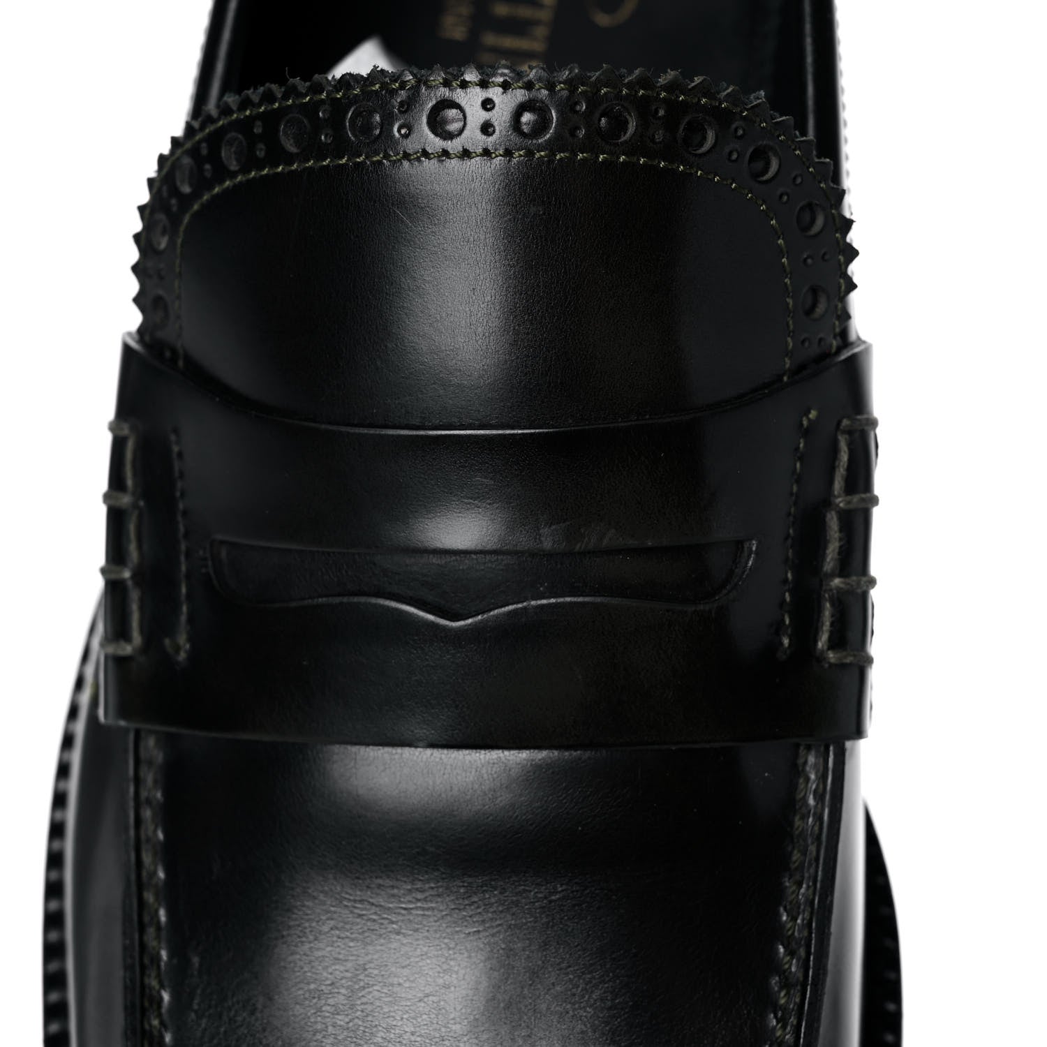 Valentino Garavani Calfskin Rockstud Loafers 40 Black 14 of 15