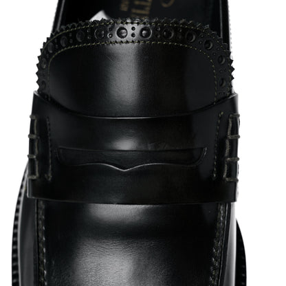 Valentino Garavani Calfskin Rockstud Loafers 40 Black 14 of 15