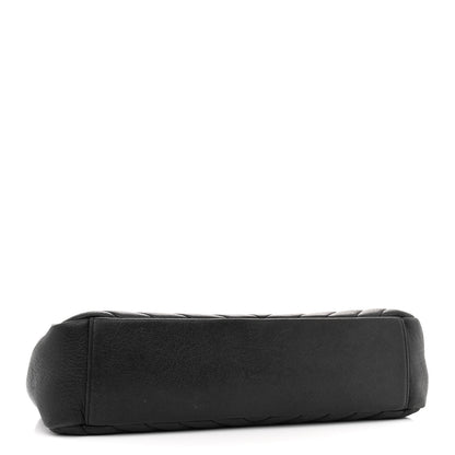 Saint Laurent Sheepskin Matelasse Chevron Monogram Large College Satchel Black 4 of 16