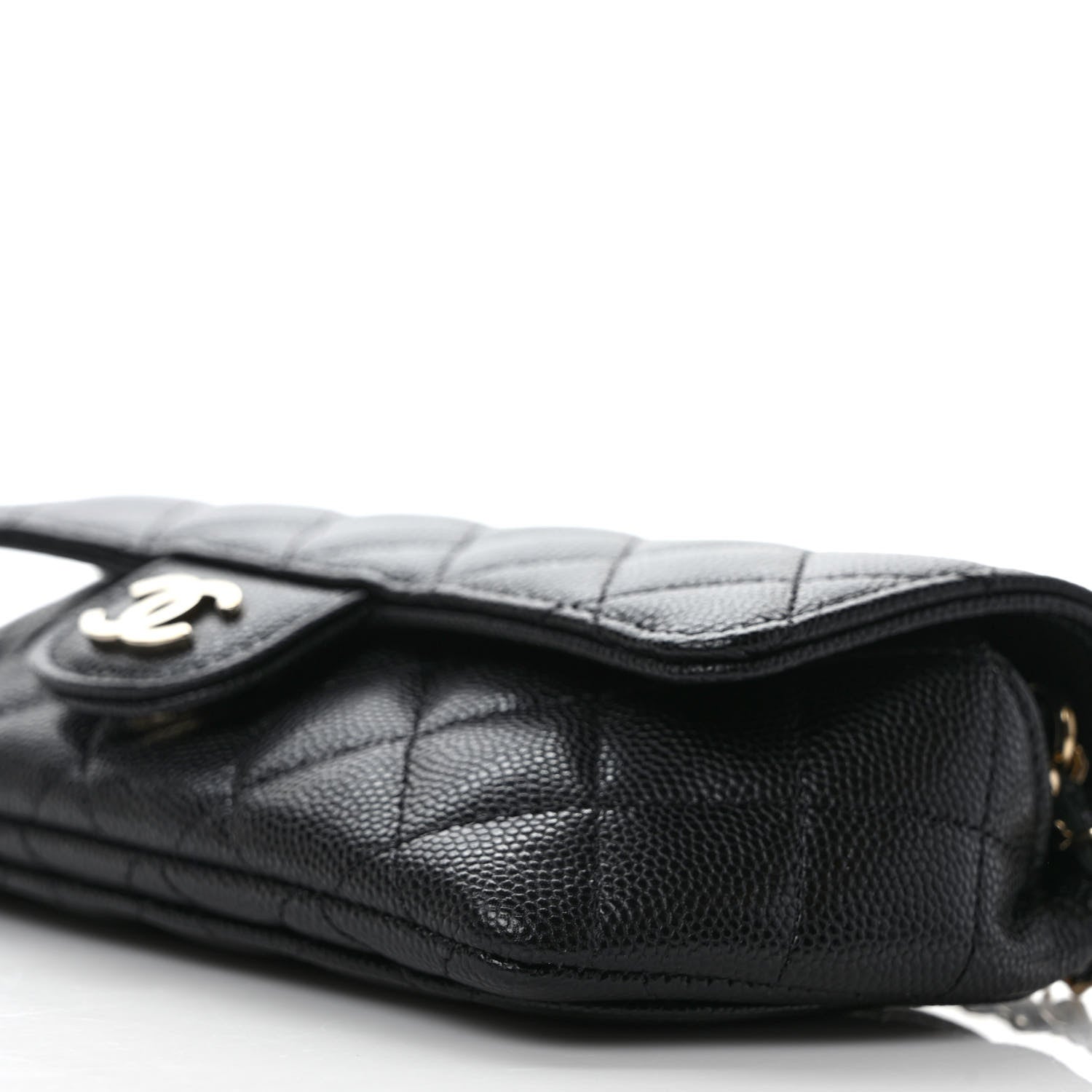 Chanel Caviar Quilted Glasses Case With Chain Black 10 of 11