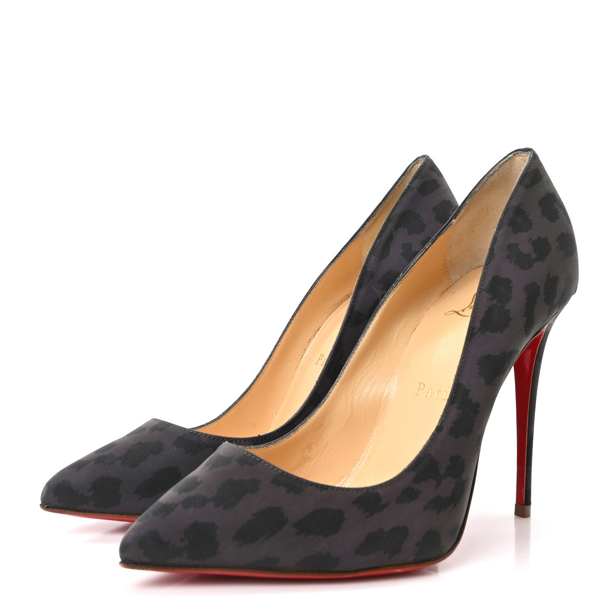 Christian Louboutin Nylon Reflex Leopard Pigalle Follies 100 Pumps 36 Multi 4 of 9