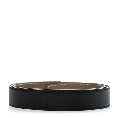 Hermes Box Epsom 32mm Belt Strap 90 Black Etoupe 2 of 4