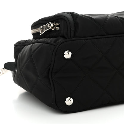 Prada Nylon Tessuto Impuntu Quilted Backpack Black 9 of 10