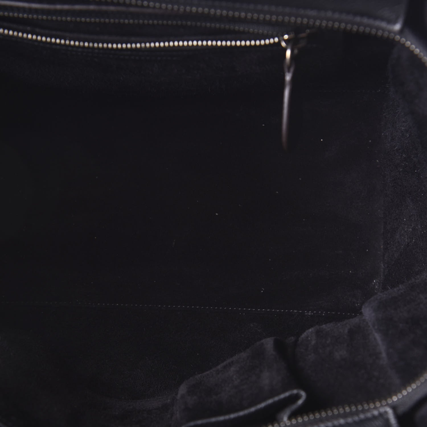 Celine Drummed Calfskin Mini Luggage Black 5 of 13