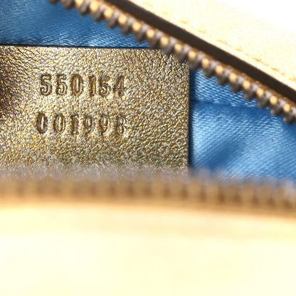 Gucci Metallic Nappa Matelasse Heart Mini GG Marmont Round Shoulder Bag Oro Vecchio Rosa 7 of 10