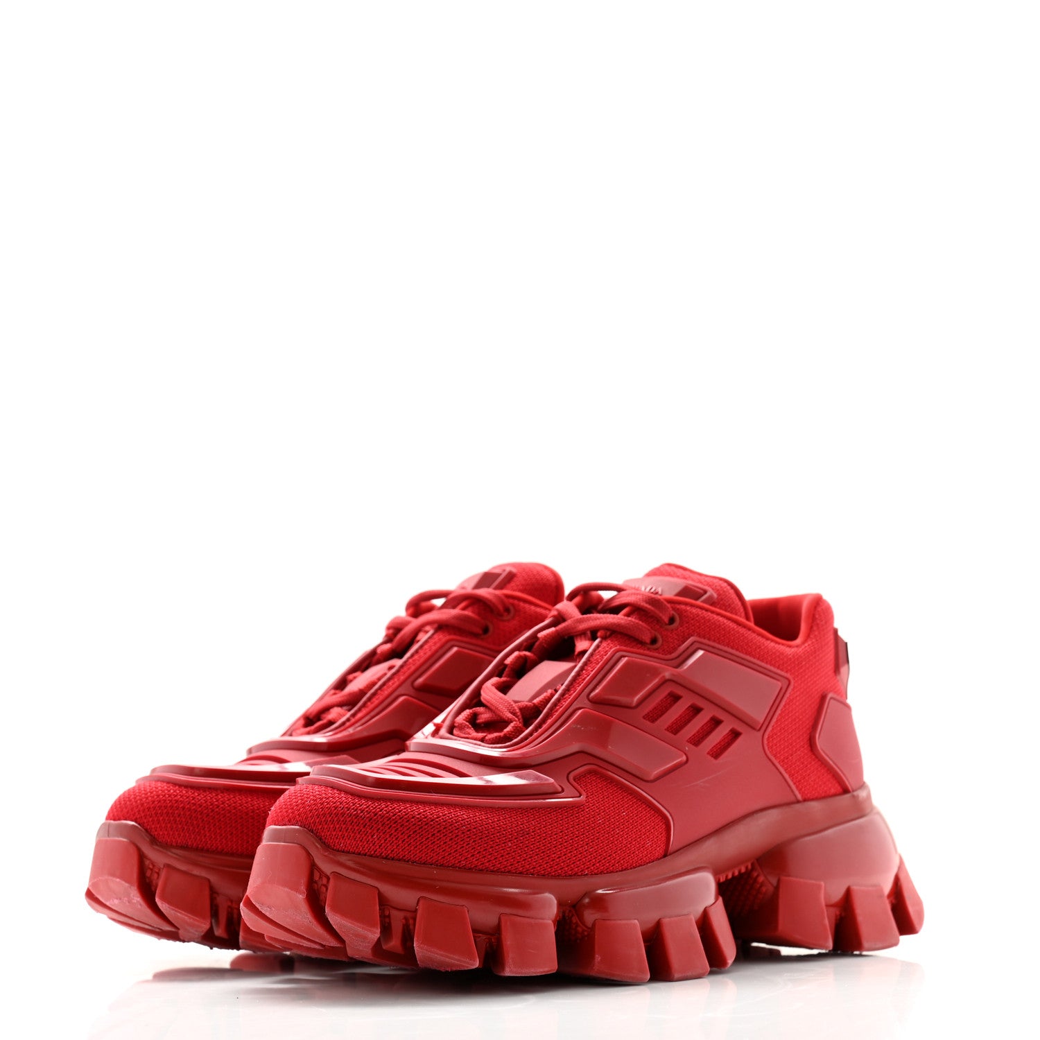 Prada Rubber Knit Fabric Womens Cloudbust Thunder Sneakers 35.5 Barolo 3 of 10