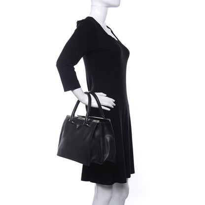 Prada City Calfskin Tote Black 2 of 9