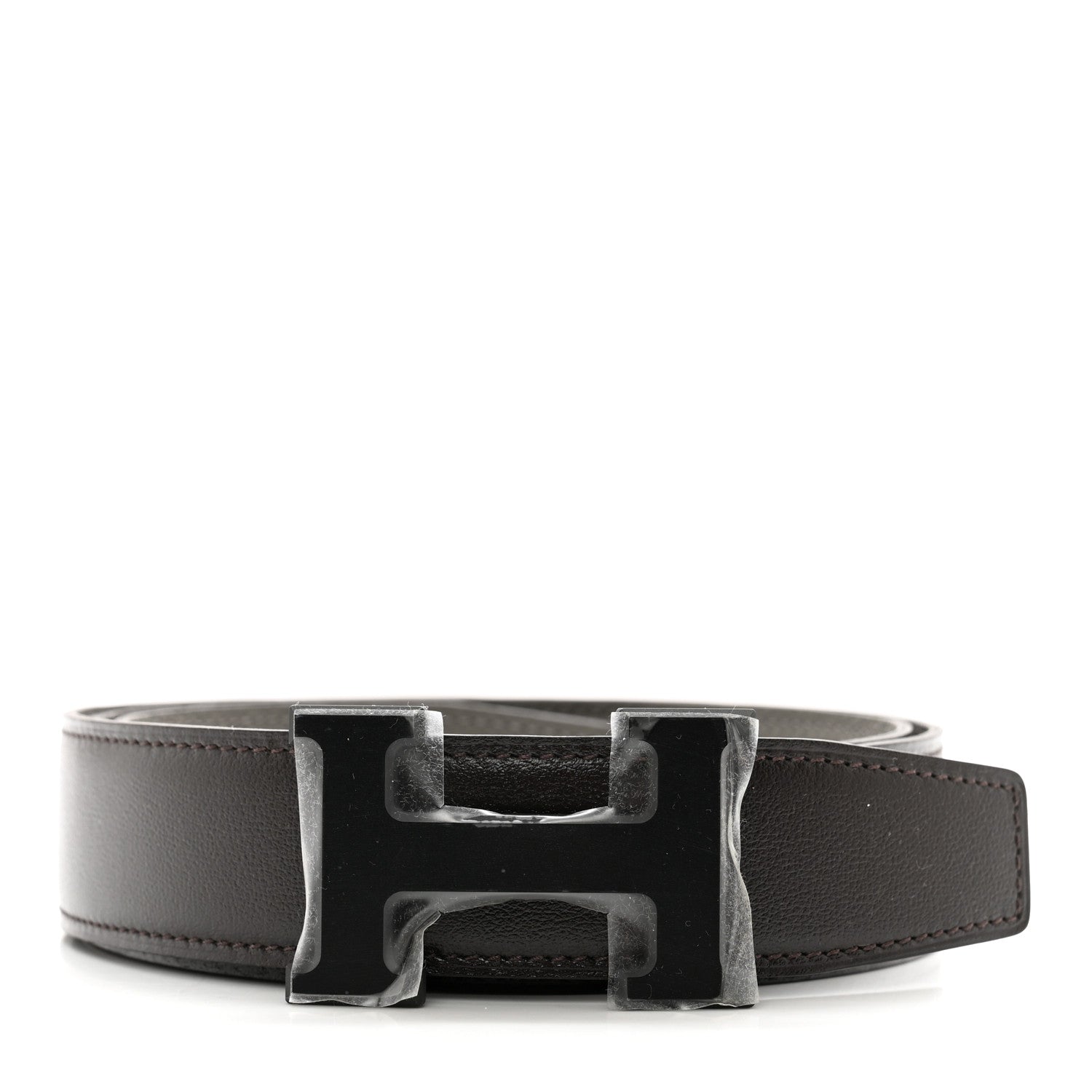 Hermes Box Togo So Black 32mm H Belt 90 36 Ebene Gris Meyer 1 of 4