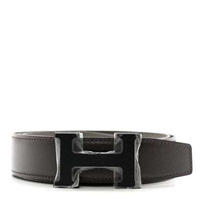 Hermes Box Togo So Black 32mm H Belt 90 36 Ebene Gris Meyer 1 of 4