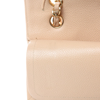 Chanel Caviar Quilted Medium Double Flap Beige Clair 12 of 13