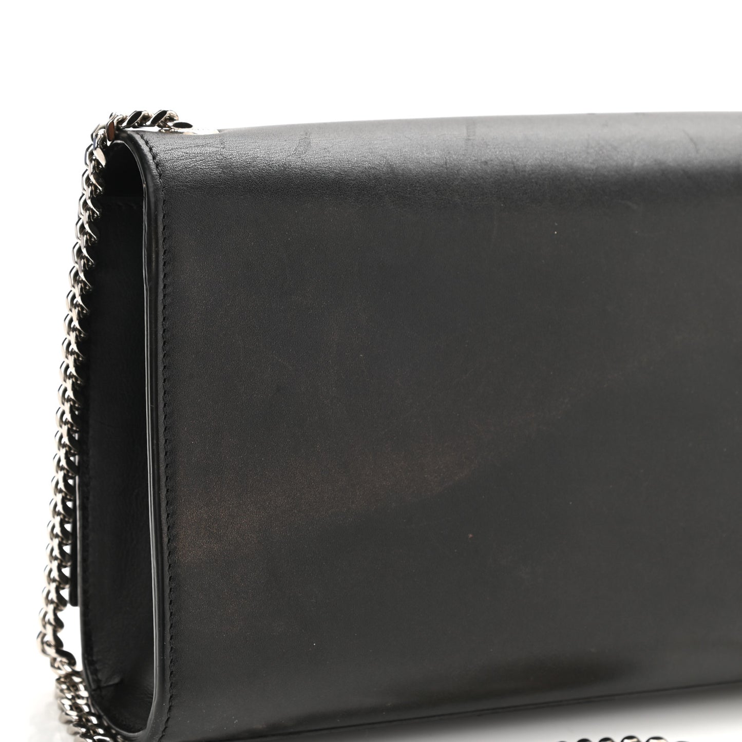 Smooth Calfskin Medium Classic Monogram Kate Tassel Satchel Black
