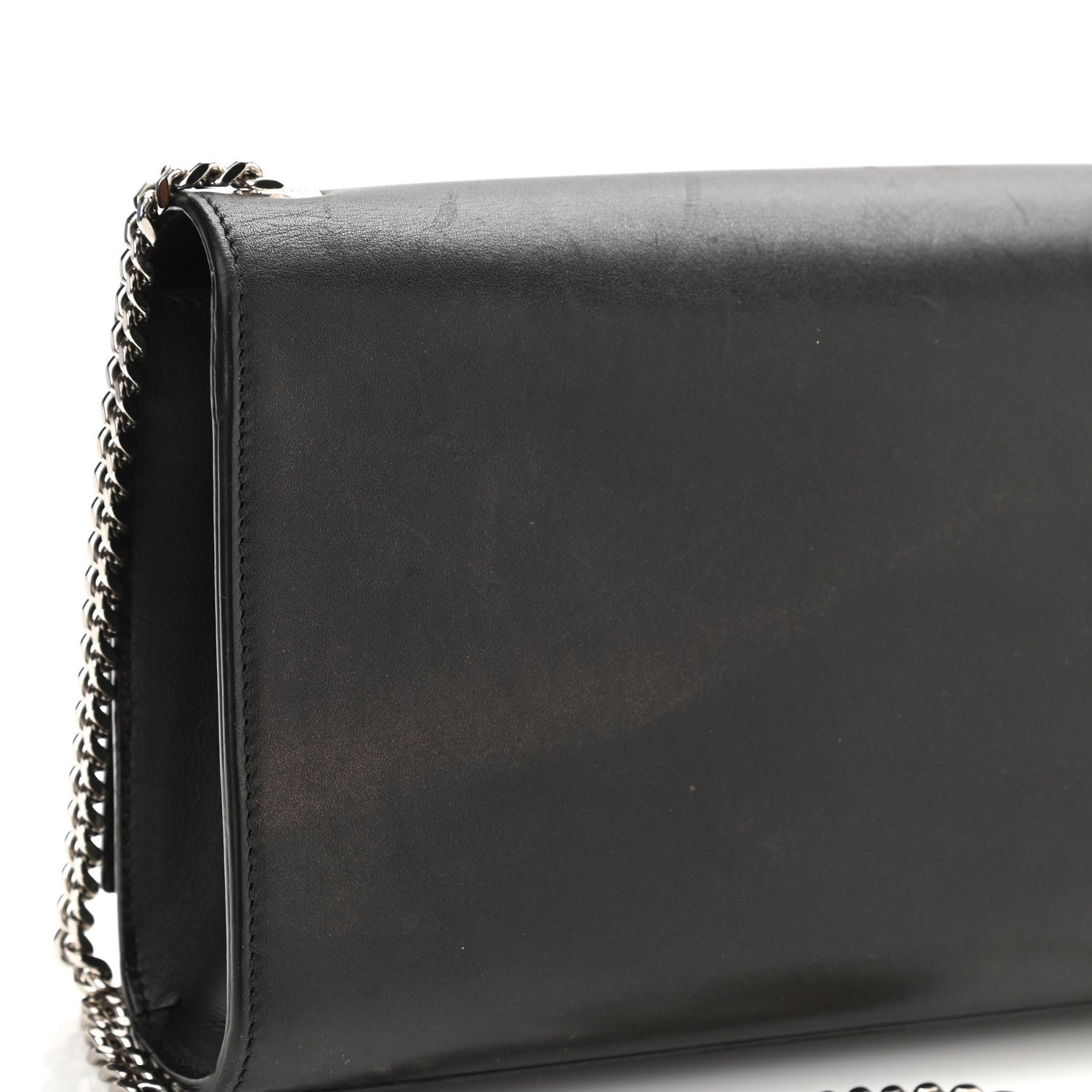 Saint Laurent Smooth Calfskin Medium Classic Monogram Kate Tassel Satchel Black 9 of 10