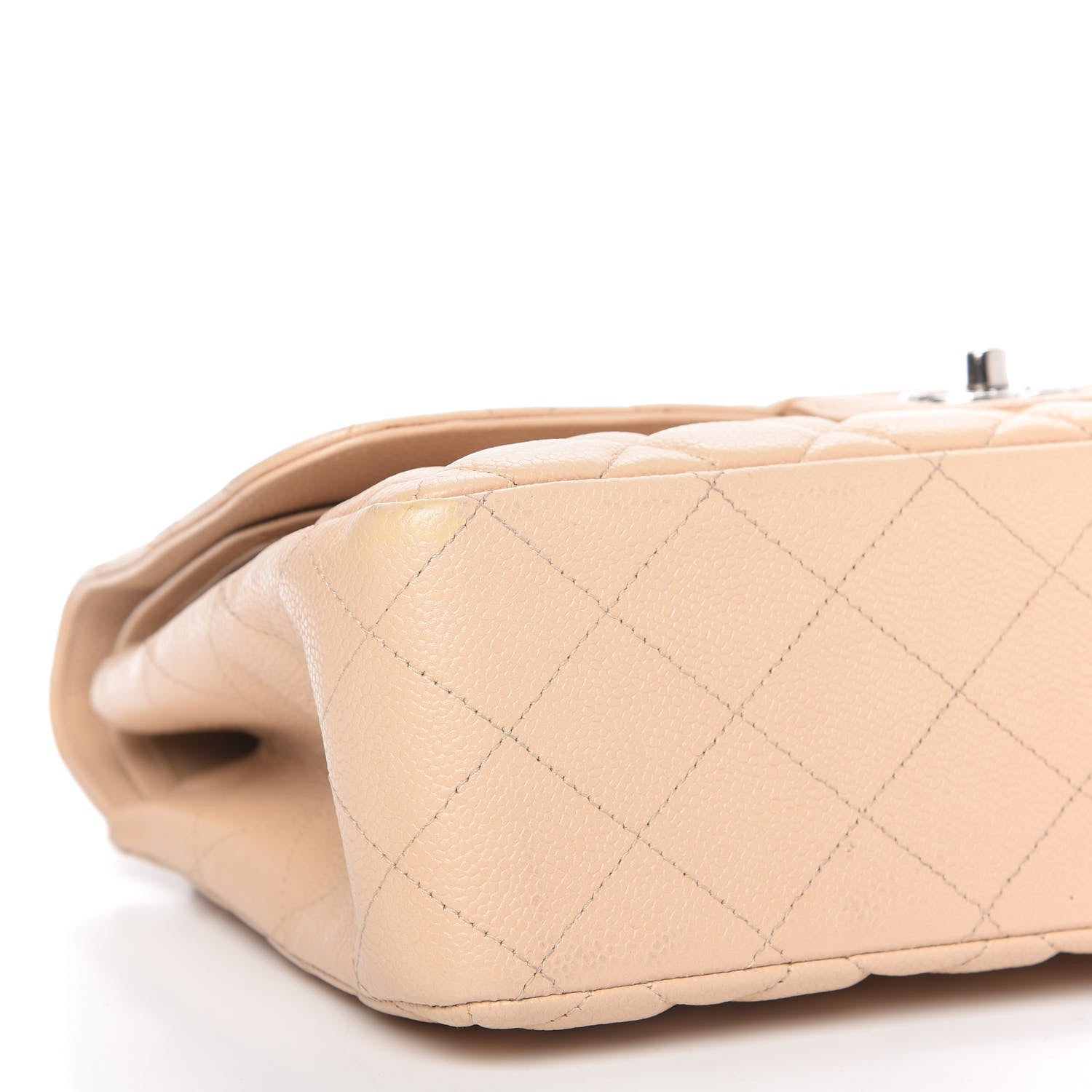 Chanel Caviar Quilted Jumbo Double Flap Beige Clair 7 of 14