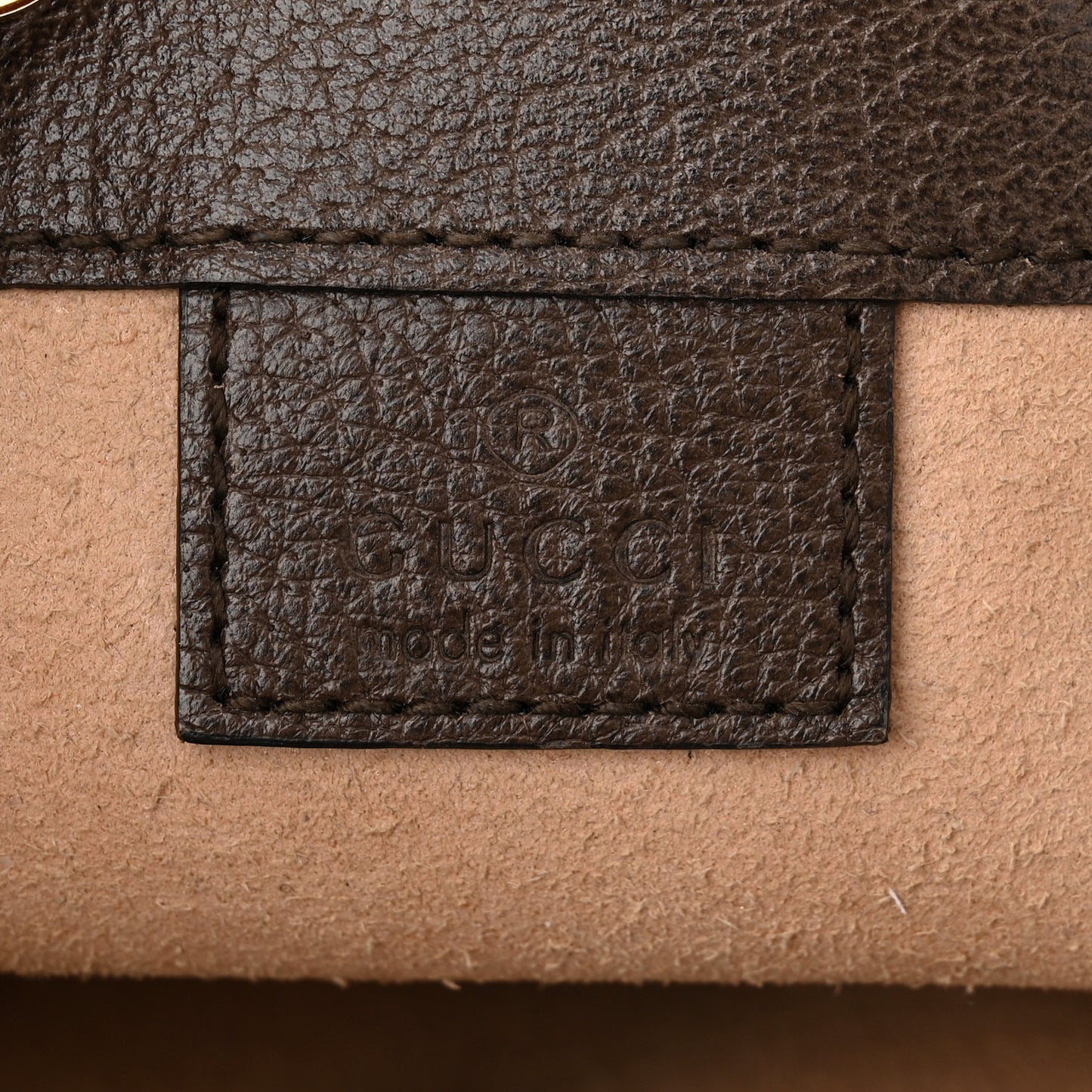 GG Supreme Monogram Web Mini Ophidia Bucket Bag Brown