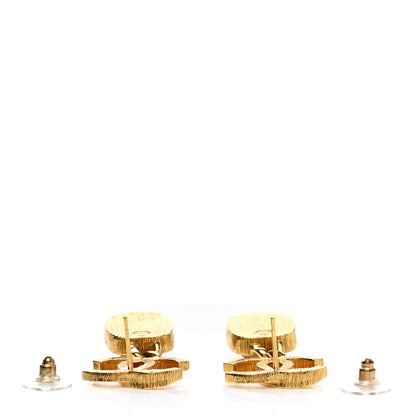 Chanel Metal Natural Stones CC Drop Earrings Gold 3 of 5