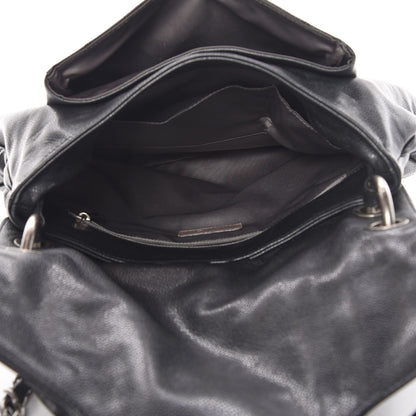 Chanel Glazed Caviar Flap Hobo Dark Grey 8 of 10