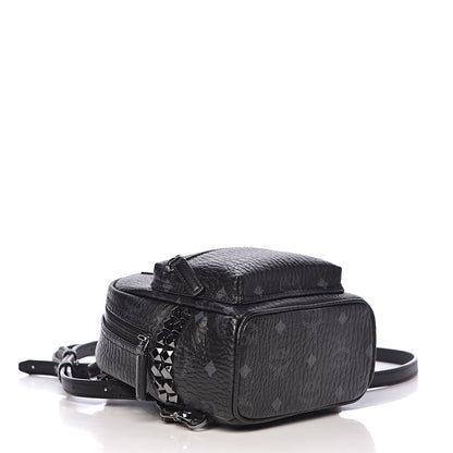 MCM Visetos Side Stud X-Mini Stark Bebe Boo Backpack Black 4 of 10