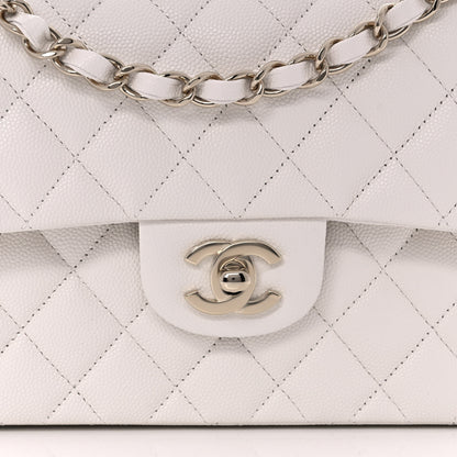 Chanel Caviar Quilted Small Double Flap White 10 of 11