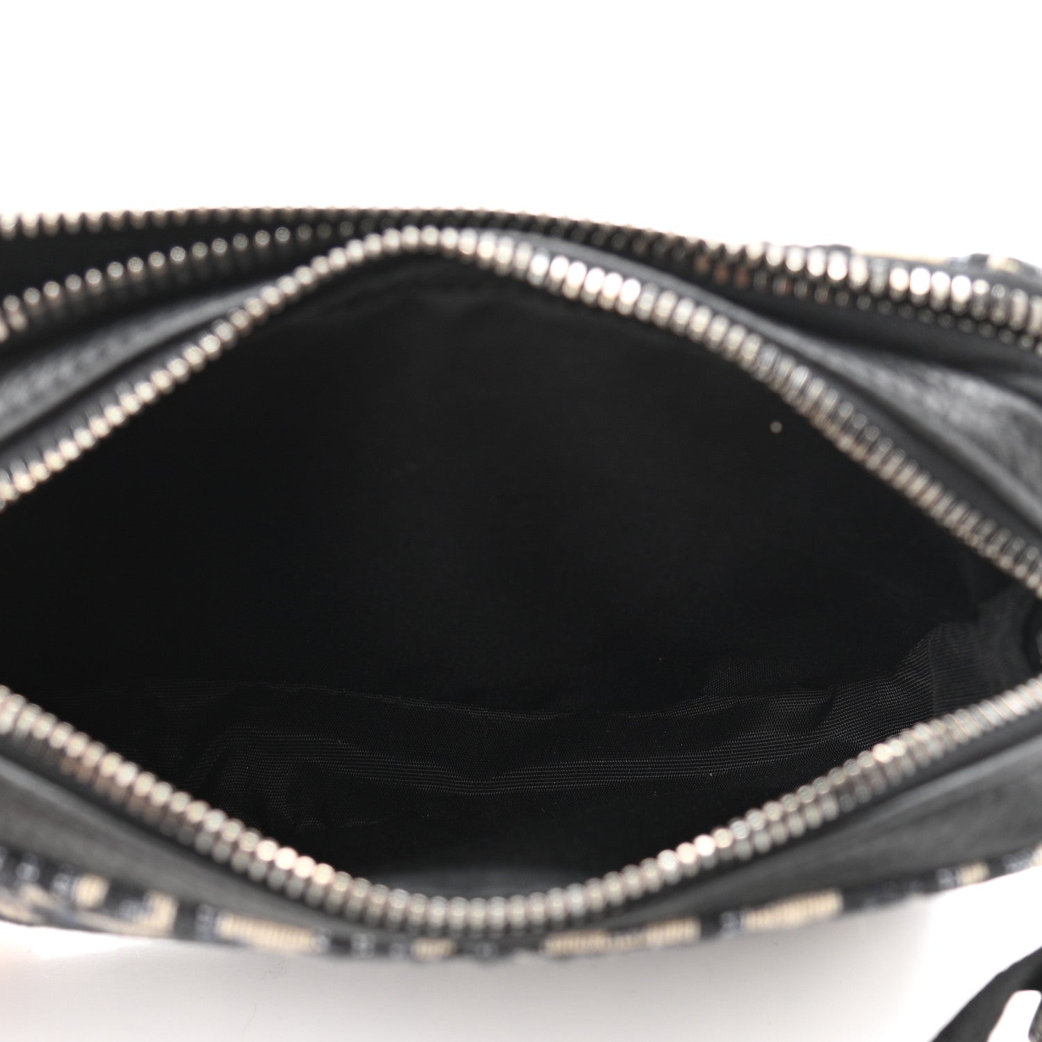 Christian Dior Oblique Pouch Beige Black 5 of 11
