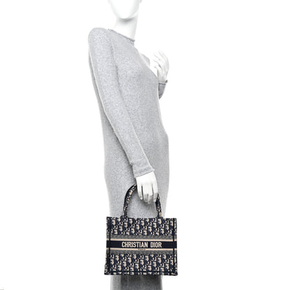 Christian Dior Oblique Small Book Tote Blue Multicolor 2 of 11