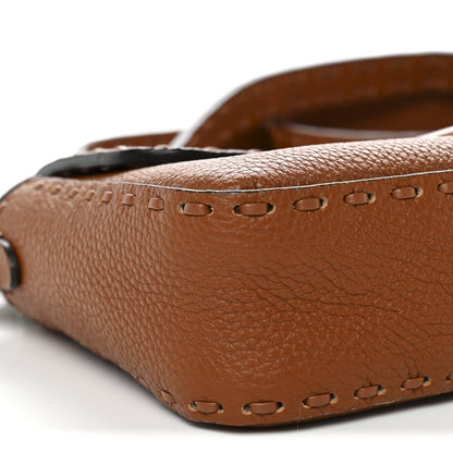 Fendi Cuoio Roma Sellerissima Nappa Sintetica Tape Stitch Baguette Brandy 10 of 11