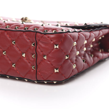 Valentino Garavani Nappa Medium Rockstud Spike Shoulder Bag Rosso Valentino 11 of 12